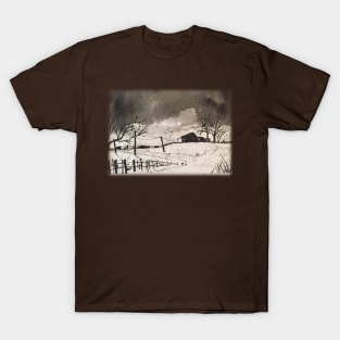 A Dark Snowy Scene T-Shirt